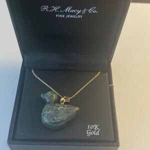 Duck Pendant Necklace (18 inch chain)